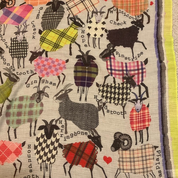 Fraas Multicolor Goat Print Scarf - Picture 2 of 3